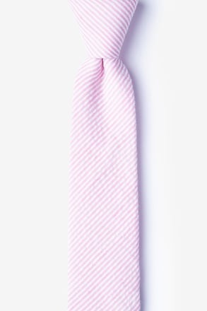_Cheviot Pink Skinny Tie_