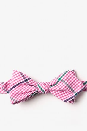 Douglas Pink Diamond Tip Bow Tie