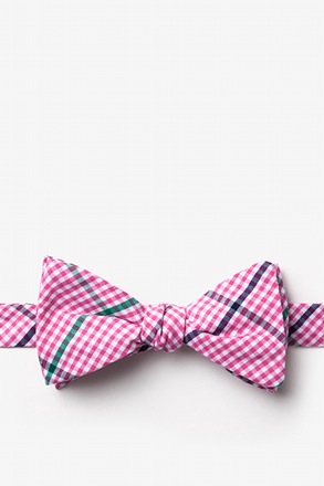 Douglas Pink Self-Tie Bow Tie