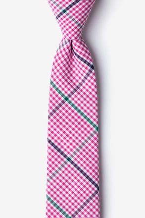 Douglas Pink Skinny Tie