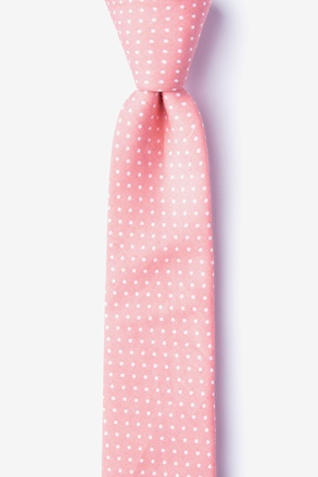 _Gregory Pink Skinny Tie_