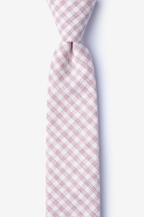 Huron Pink Skinny Tie