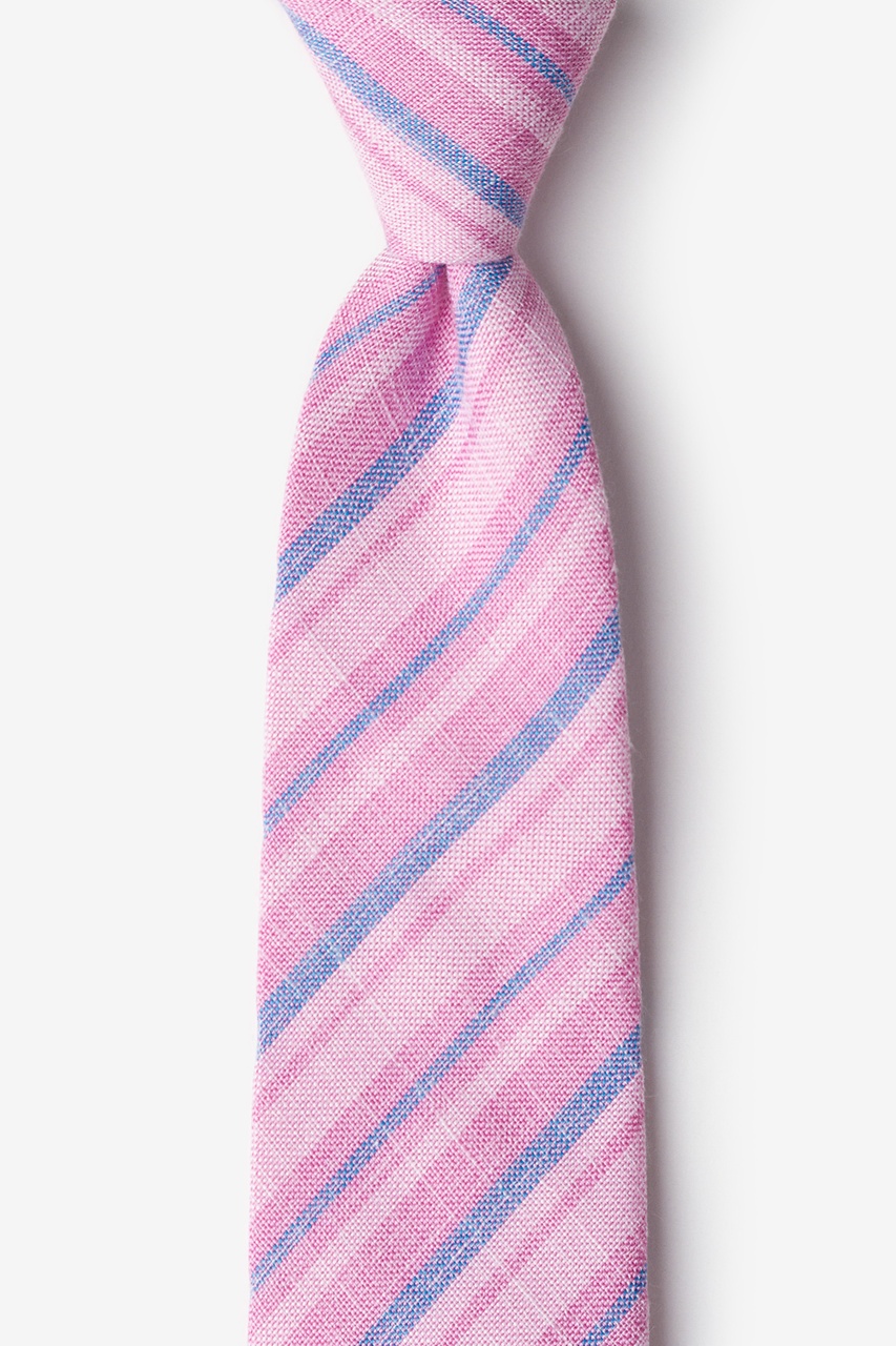 Pink Cotton Katy Tie | Ties.com