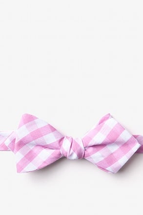 Pasco Pink Diamond Tip Bow Tie