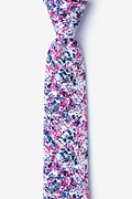 Pollock Pink Skinny Tie Photo (0)