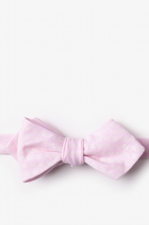Poway Pink Diamond Tip Bow Tie