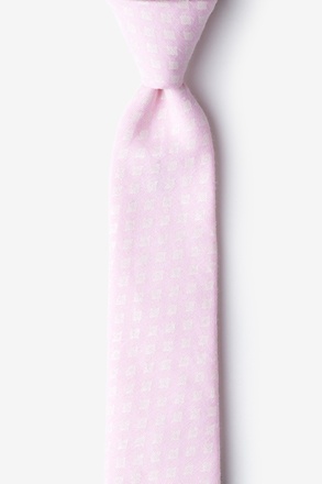 _Poway Pink Skinny Tie_
