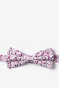 Prescott Floral Pink Pre-Tied Bow Tie Photo (0)
