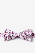 Prescott Floral Pink Pre-Tied Bow Tie Photo (0)