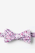 Prescott Floral Pink Self-Tie Bow Tie Photo (0)