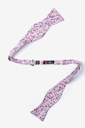 Prescott Floral Pink Self-Tie Bow Tie Photo (1)