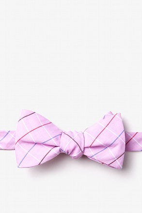 _Seattle Pink Self-Tie Bow Tie_