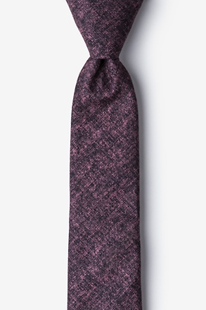 _Yuma Pink Skinny Tie_
