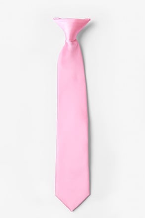 _Pink Frosting Clip-on Tie For Boys_
