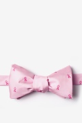 Breast Cancer Ribbon Pink Self-Tie Bow Tie Photo (0)