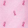 Pink Microfiber Breast Cancer Ribbon Tie