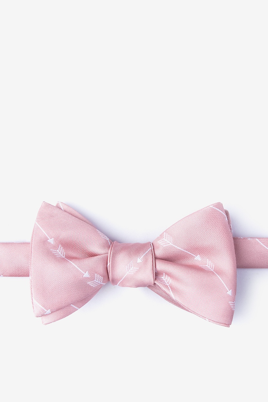 Flying Arrows Pink Self-Tie Bow Tie Photo (0)