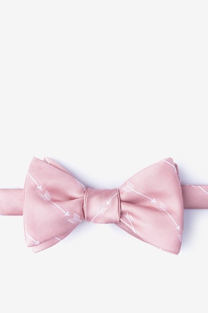 Flying Arrows Pink Self-Tie Bow Tie