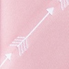 Pink Microfiber Flying Arrows Skinny Tie