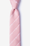 Flying Arrows Pink Skinny Tie Photo (0)