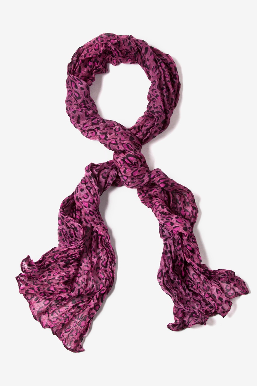Pink Big Cats Leopard Scarf Photo (2)