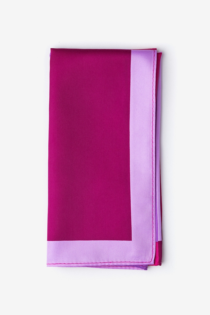 Pink Polyester Cary Pocket Square | Ties.com