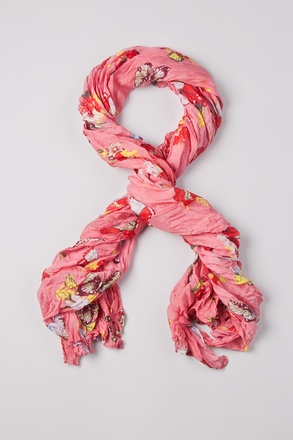 _Pink Flight of the Butterflies Scarf_