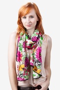 Pink Floral Bouquet Scarf Photo (1)