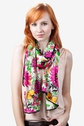 Pink Floral Bouquet Scarf Photo (1)