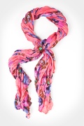 Pink Floral Garden Scarf Photo (1)