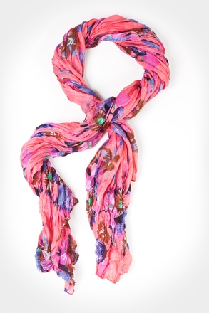 _Pink Floral Garden Scarf_