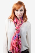 Pink Floral Garden Scarf Photo (2)