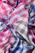 Pink Party Check Scarf Photo (0)