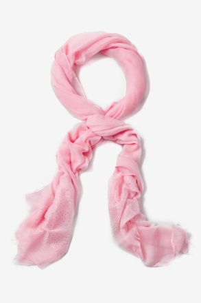 _Pink Raining Rhinestones Scarf_