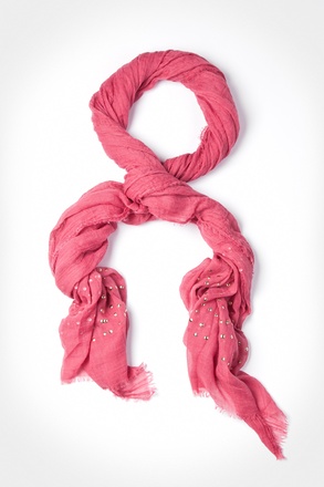 Pink Safi Studded Scarf