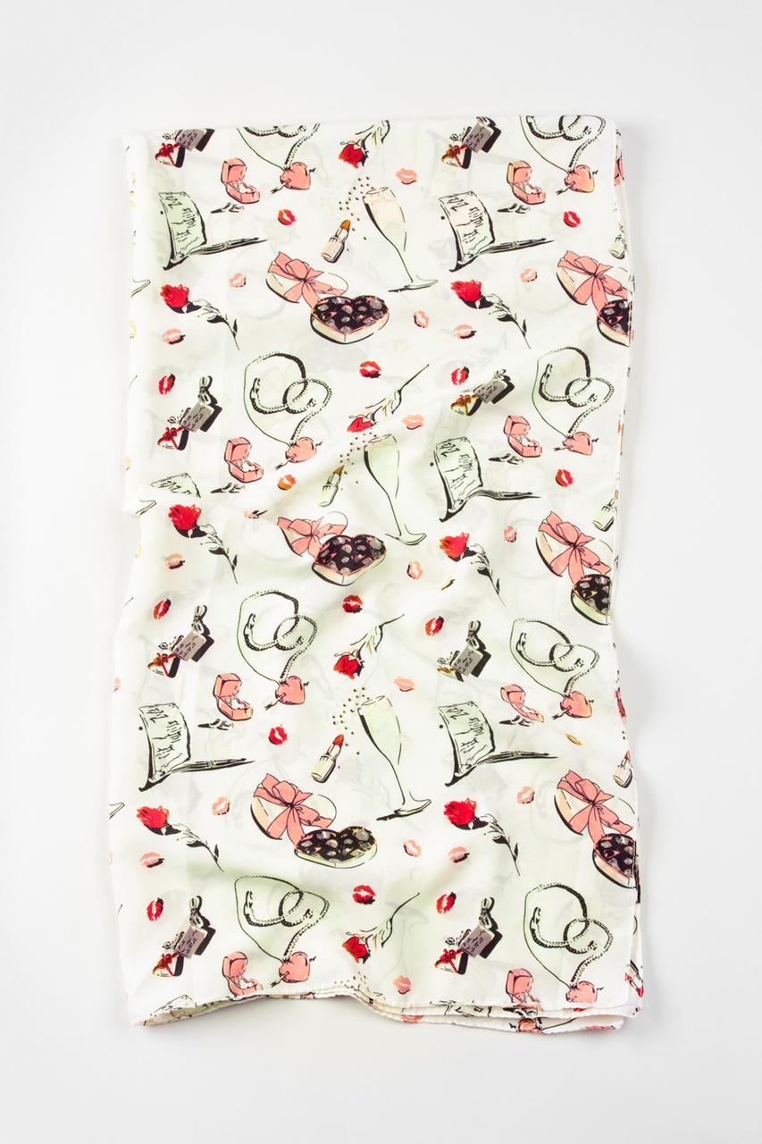 Pink Valentines Day Scarf | Heart Scarves | Scarves.com