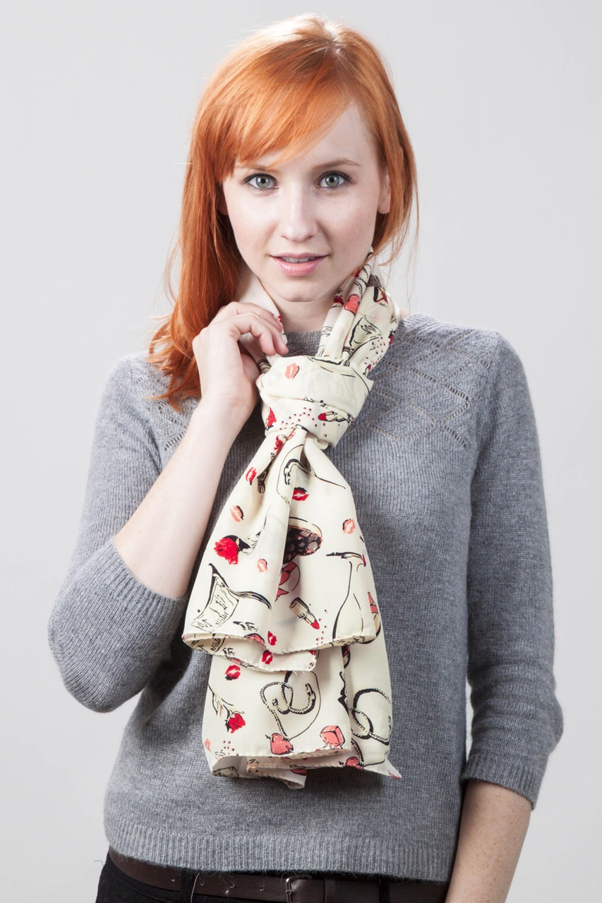 Pink Valentines Day Scarf | Heart Scarves | Scarves.com