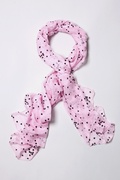 Pink Velvet Hearts Scarf Photo (0)