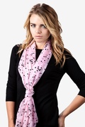 Pink Velvet Hearts Scarf Photo (1)