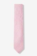Chamberlain Check Pink Skinny Tie Photo (0)