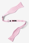 Pink Chamberlain Check Self-Tie Bow Tie Photo (1)