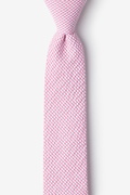 Pink Chamberlain Check Skinny Tie Photo (0)