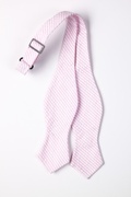 Pink Kensington Seersucker Diamond Tip Bow Tie Photo (1)