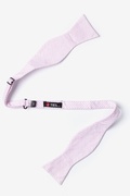 Pink Kensington Seersucker Self-Tie Bow Tie Photo (1)
