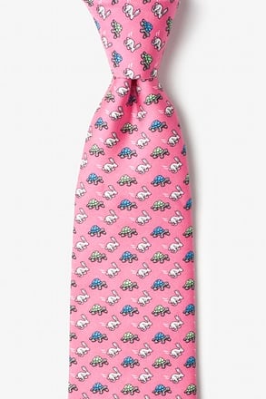 Bad Hare Day Pink Tie