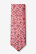 Bit by Bit Pink Extra Long Tie Photo (1)