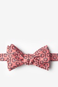 Bit by Bit Pink Self-Tie Bow Tie Photo (0)