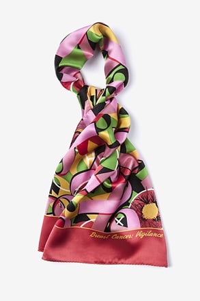 _Breast Cancer Pink Oblong Scarf_