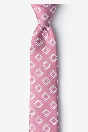 Capri Pink Skinny Tie