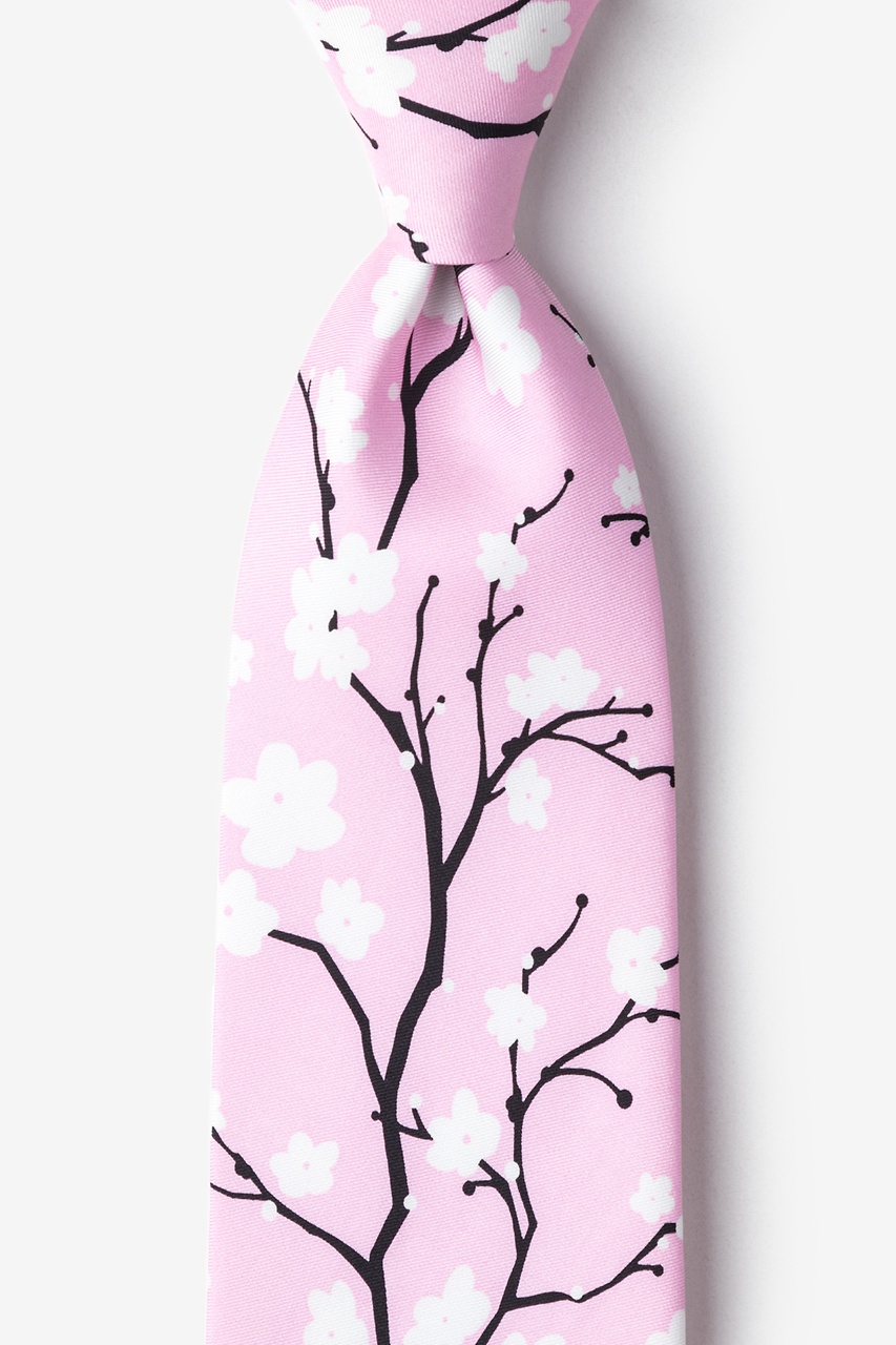 Cherry Blossoms Pink Tie Photo (0)